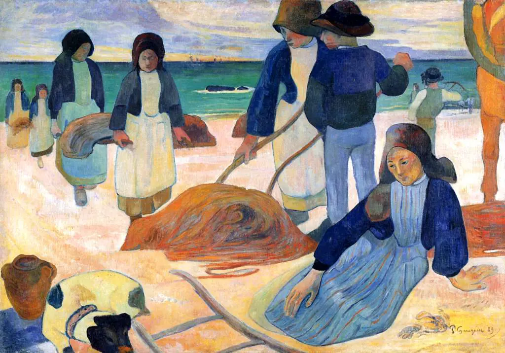 Gauguin: Working On The Beach