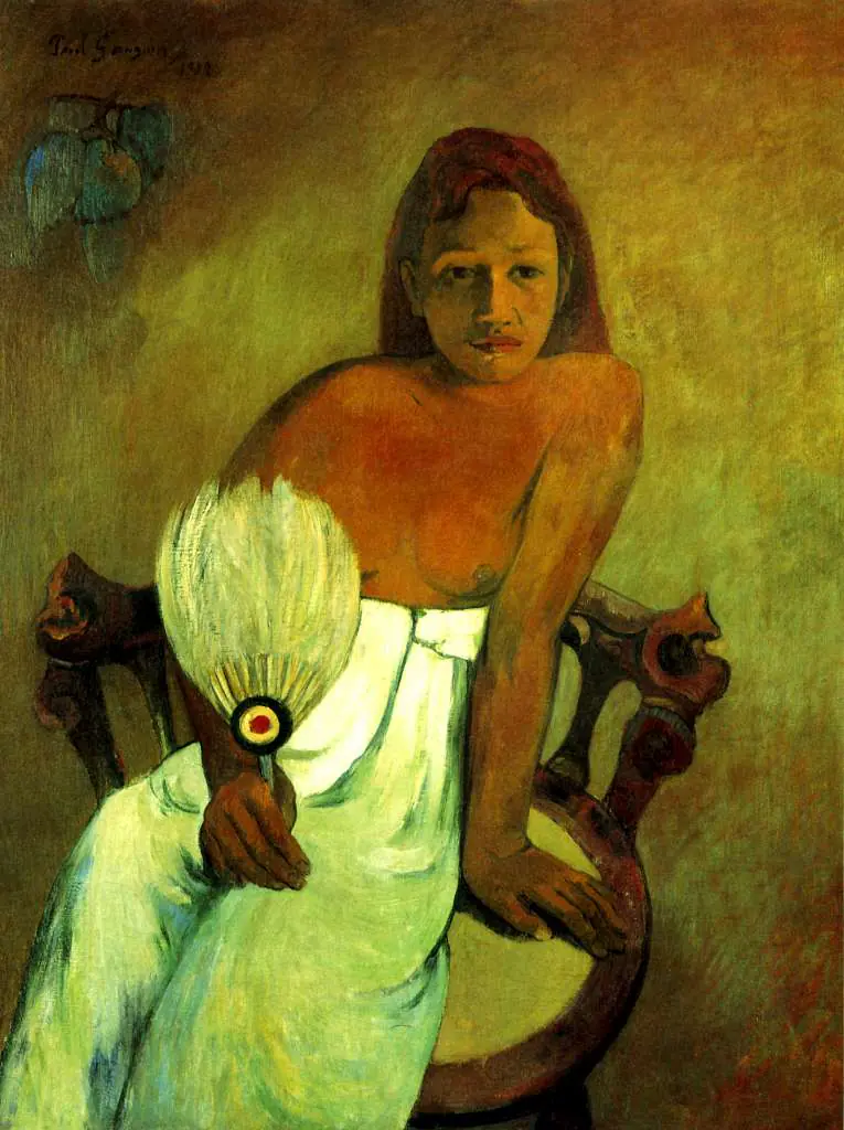 Gauguin: Young Girl With Fan