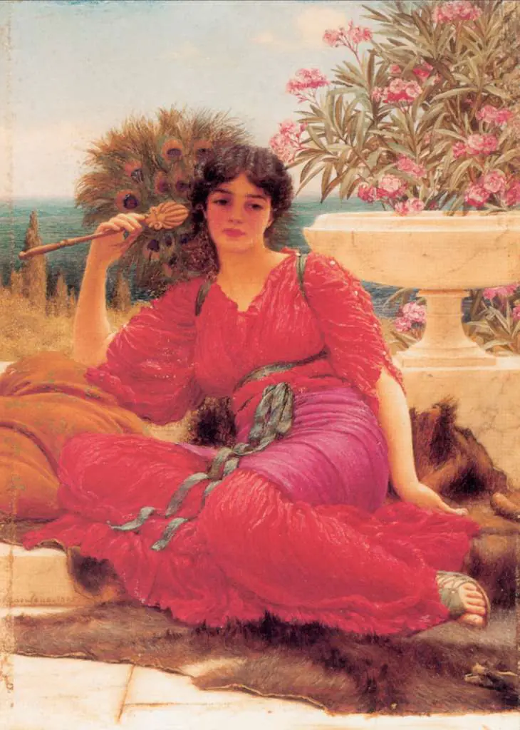 Godward: Flabellifera Oil Sketch