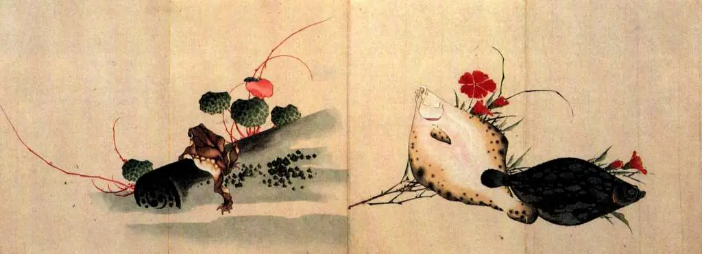 Hokusai: Flat Fish And Pink