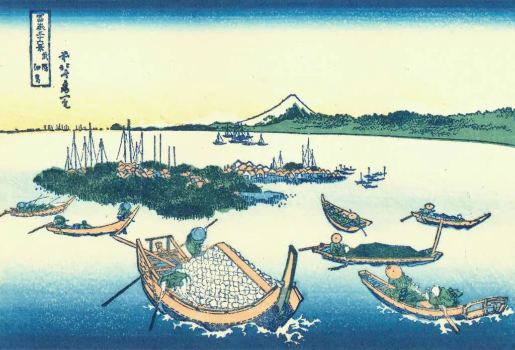 Hokusai: Tsukuda-island