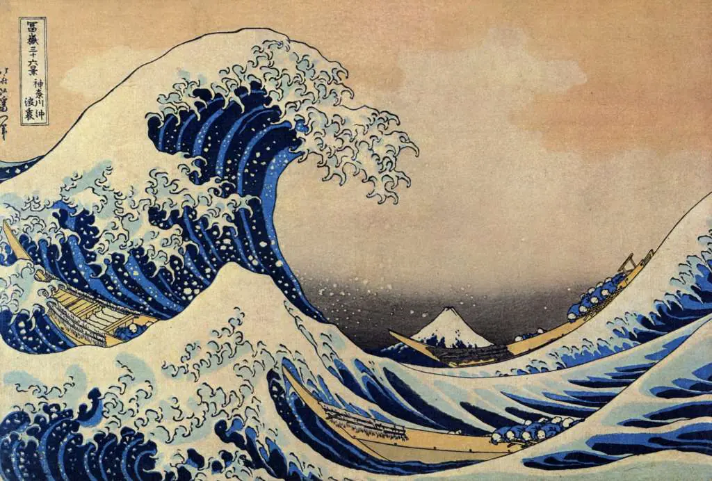 Japan Art: Great Wave Unrestored