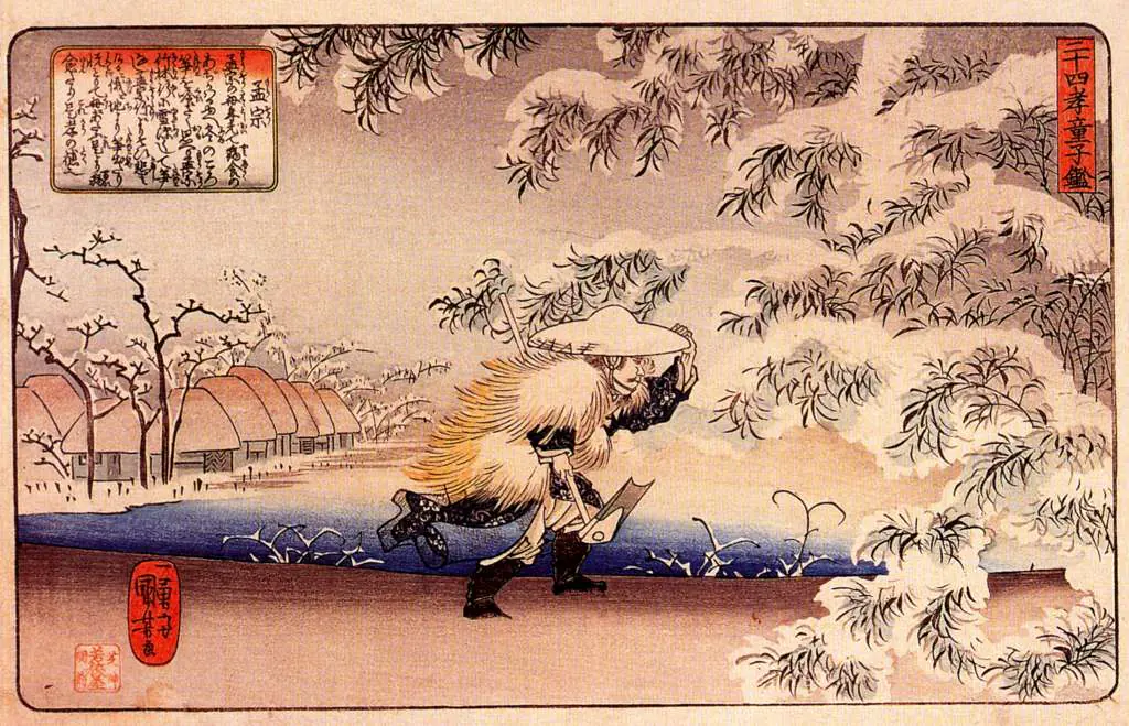 Japan Art: Moso Hunting For Bamboo Shoots
