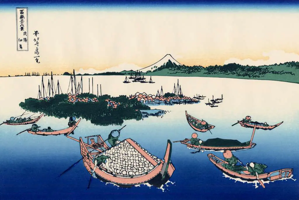 Japan Art: Tsukada Island In The Musashi Province