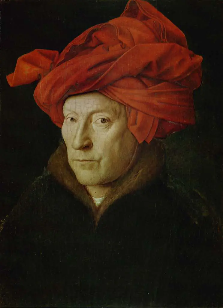 Jan van Eyck: Portrait Of A Man In A Red Turban