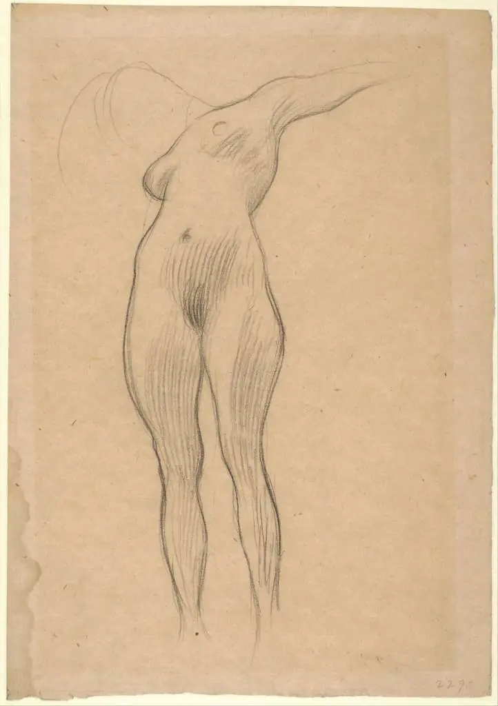 Klimt: Floating Woman With Outstretched Arm