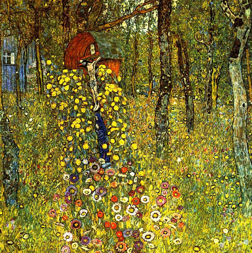 Klimt: Garden With Cricifix