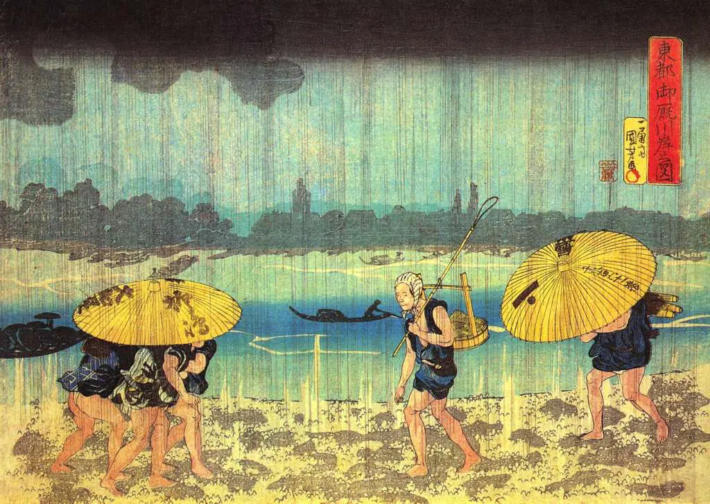 Kuniyoshi: At The Shore Of The Sumida River