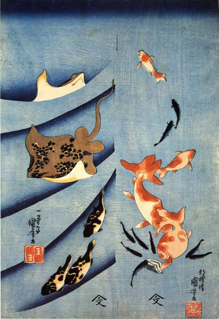 Kuniyoshi: Stingrays