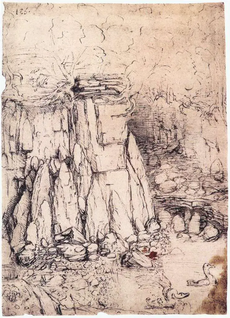 Leonardo Drawings & Studies: 02landsc