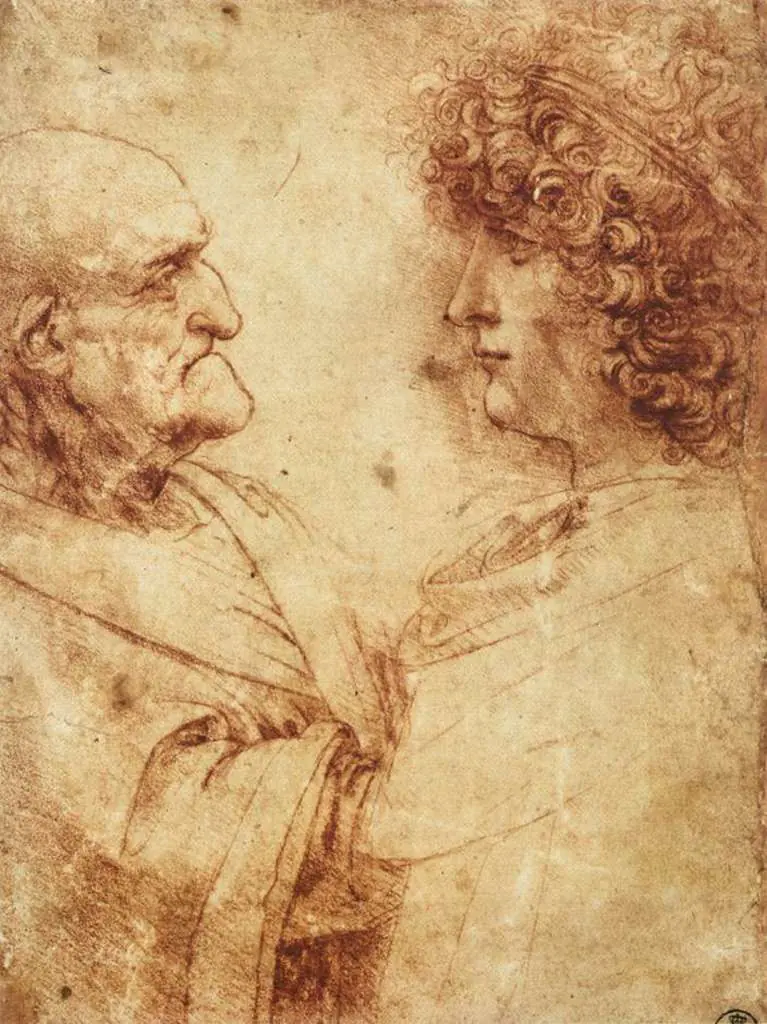 Leonardo Drawings & Studies: 062heads