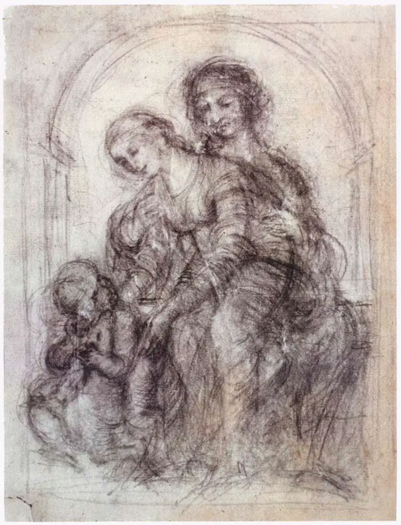 Leonardo Drawings & Studies: 2anne1