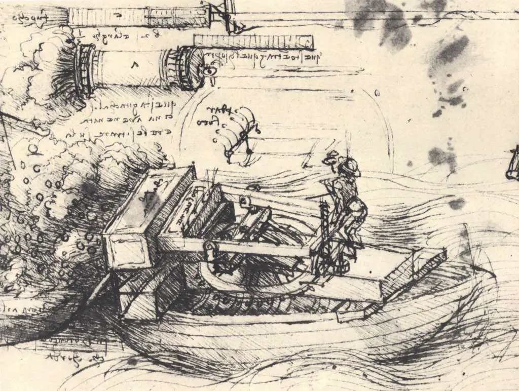 Leonardo Drawings & Studies: Drawing Of A Machine2