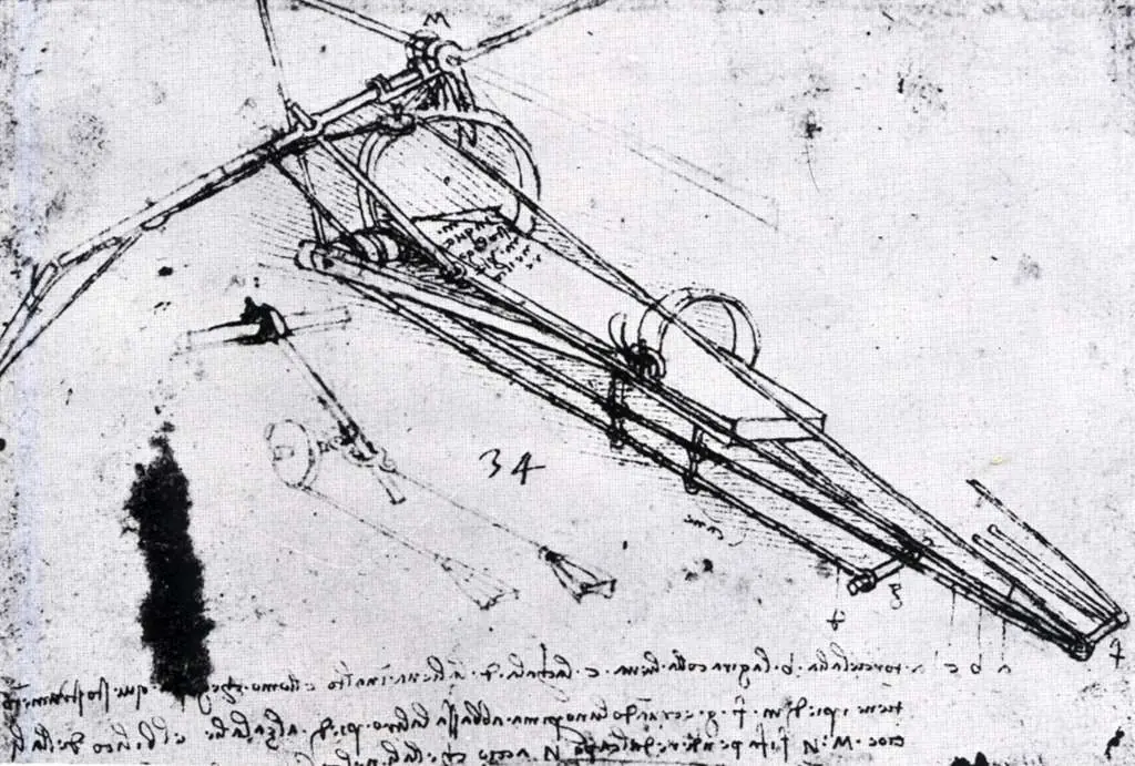 Leonardo Drawings & Studies: Flying Appart