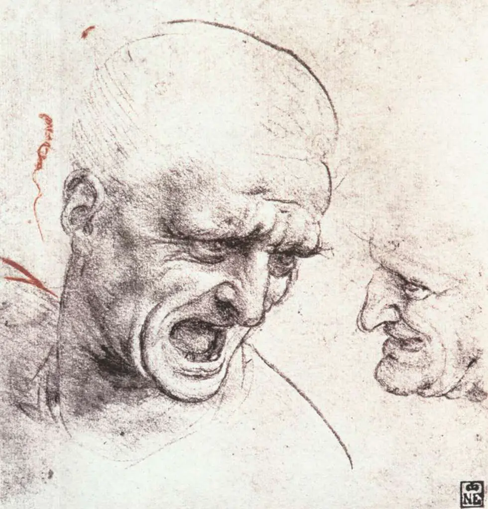 Leonardo Drawings & Studies: Head Studies