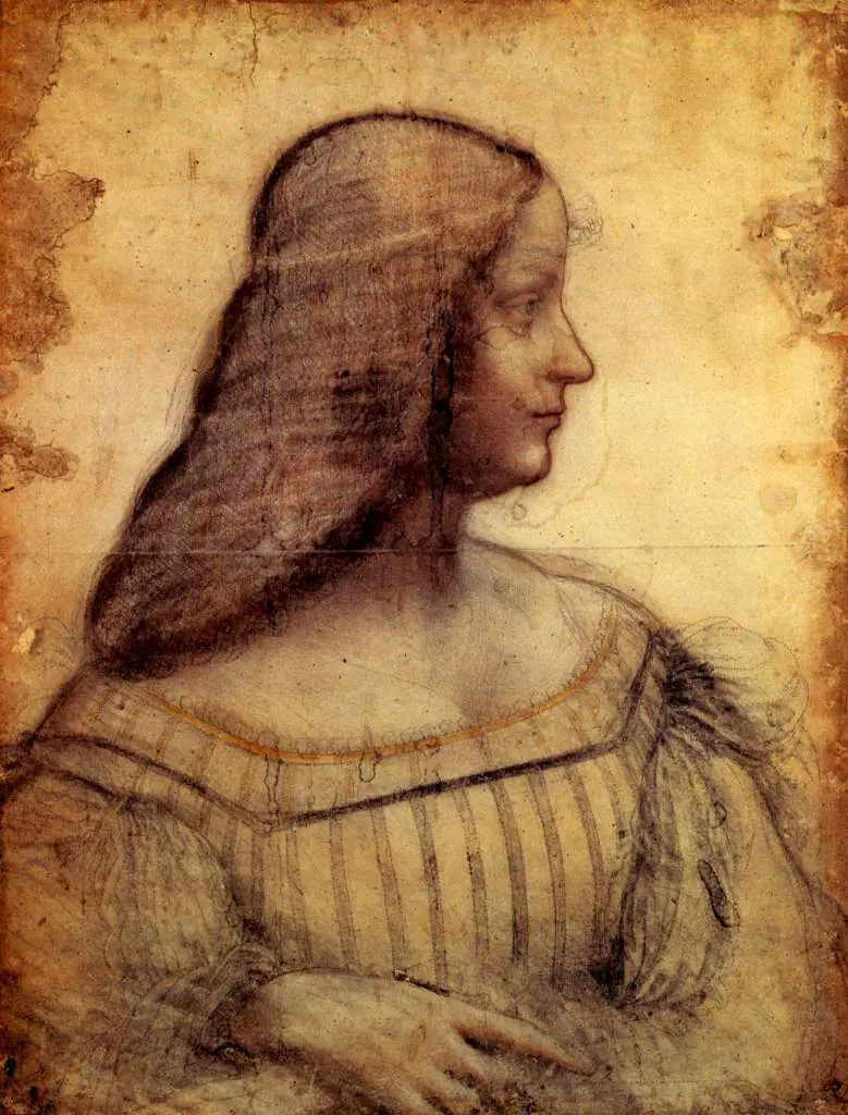 Leonardo Drawings & Studies: Isabella De Este