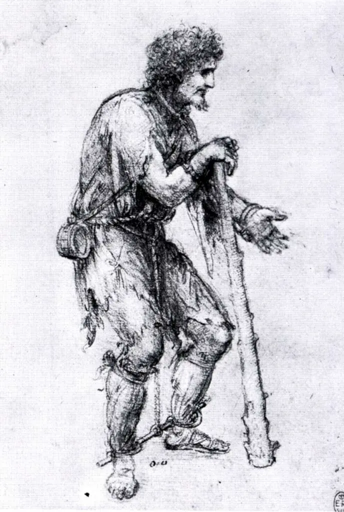 Leonardo Drawings & Studies: Tight Prisioner