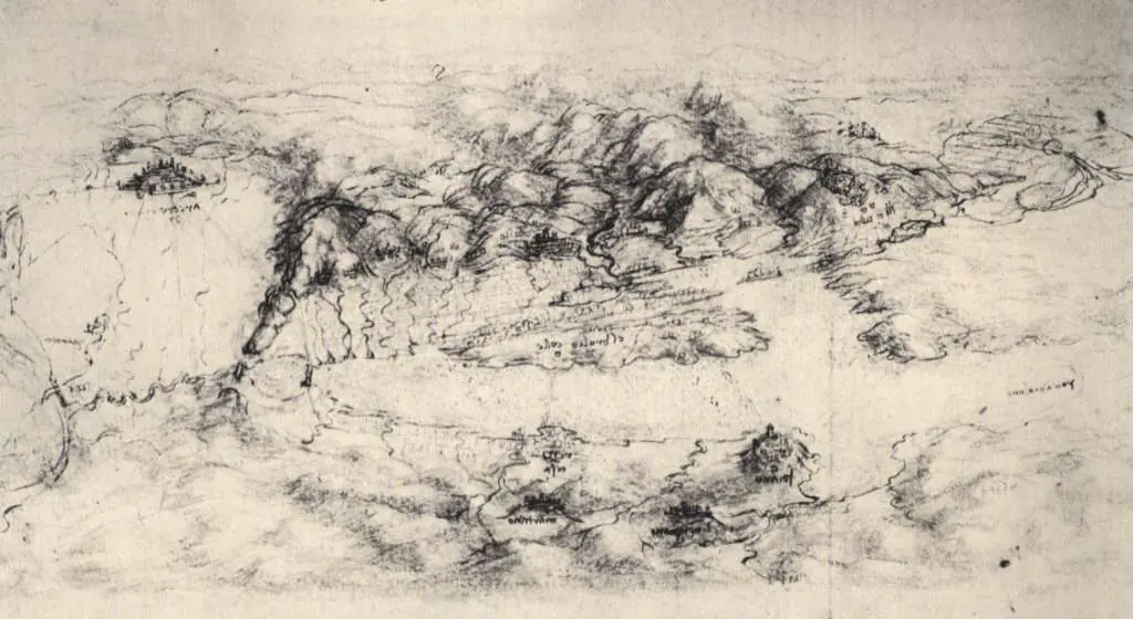 Leonardo Drawings & Studies: Map