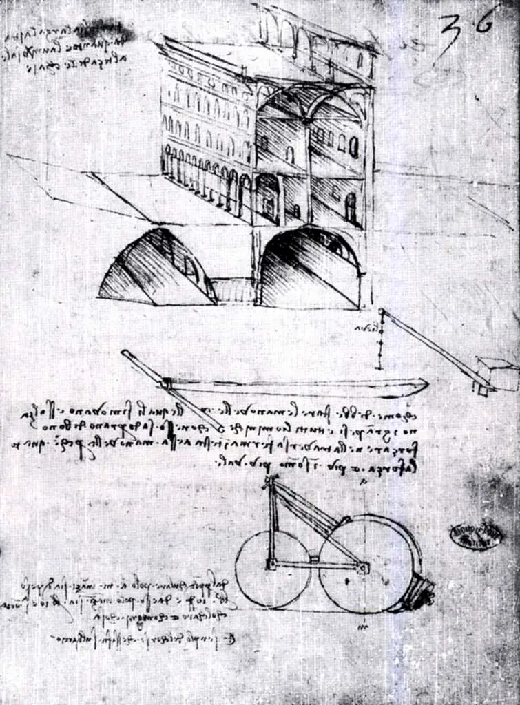 Leonardo Drawings & Studies: Study For A Building