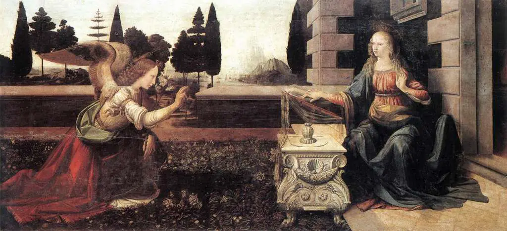 Leonardo Paintings: 2annunc