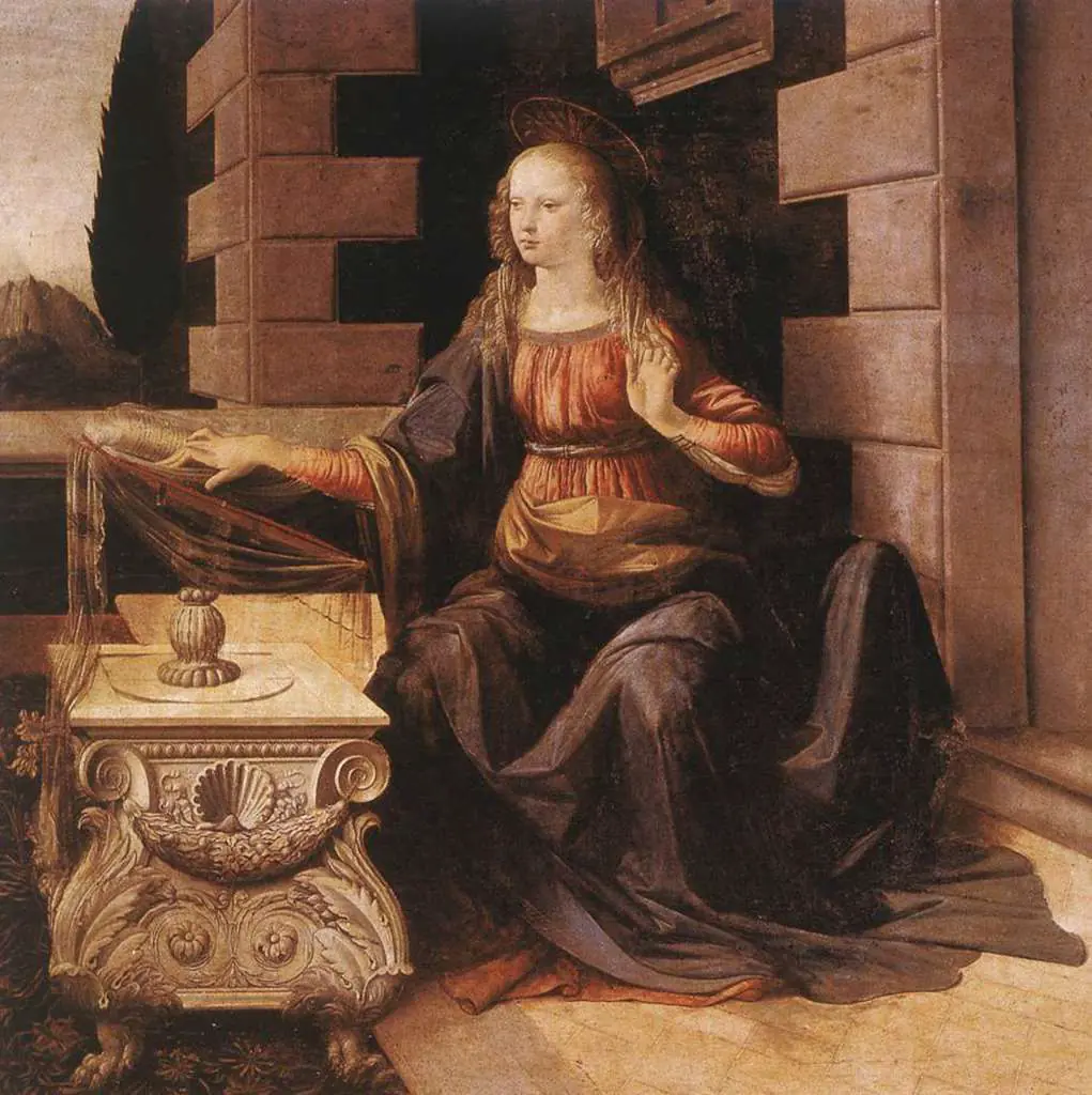 Leonardo Paintings: 2annunc2
