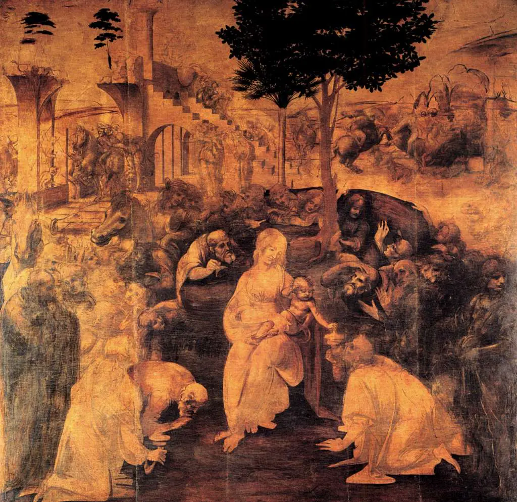 Leonardo Paintings: Adoration Of The Magi