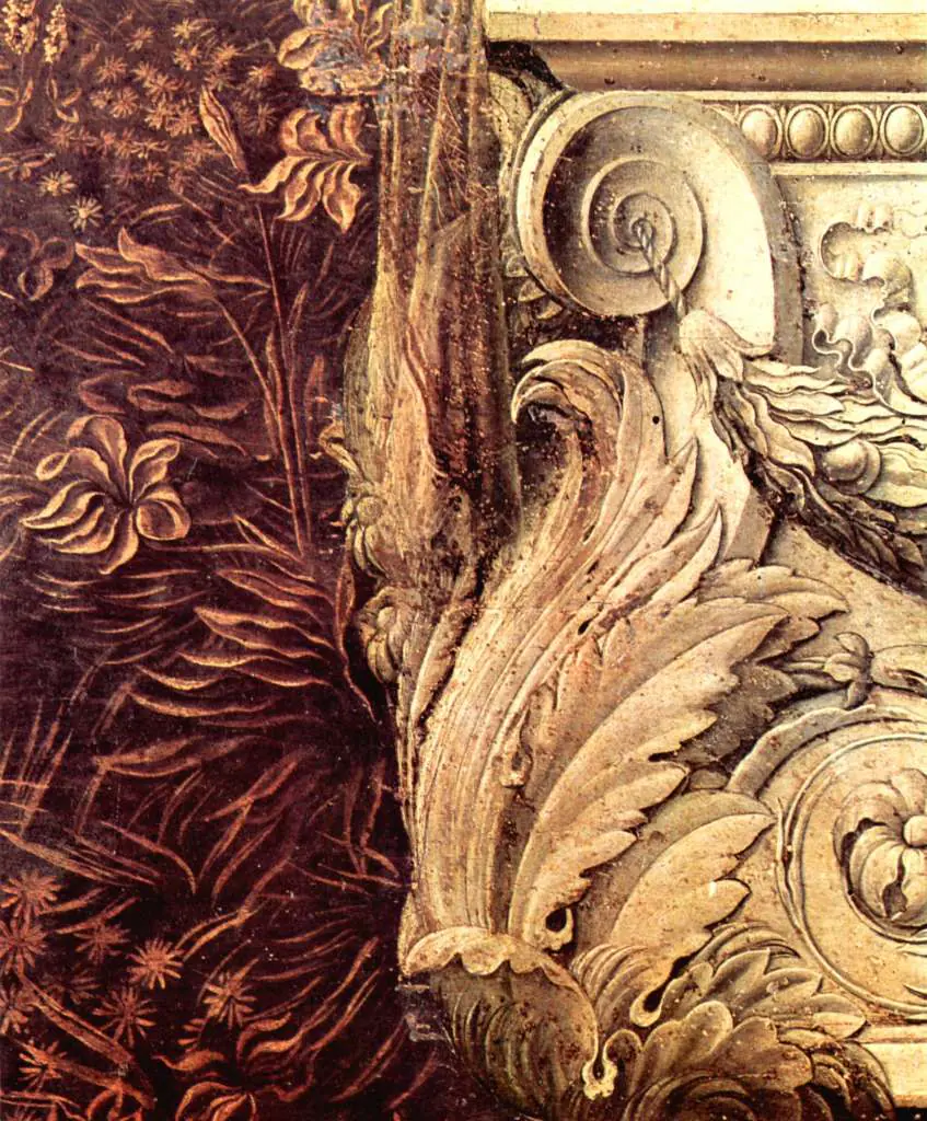 Leonardo Paintings: Annunciation To Maria Detail5