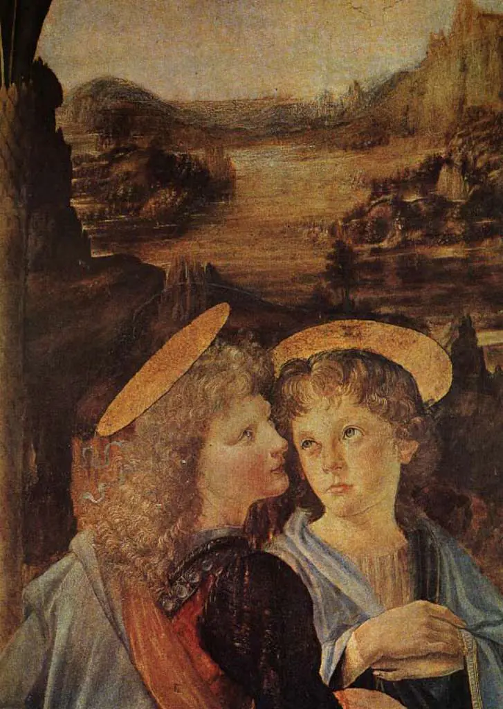 Leonardo Paintings: Baptism Of Christ Eur