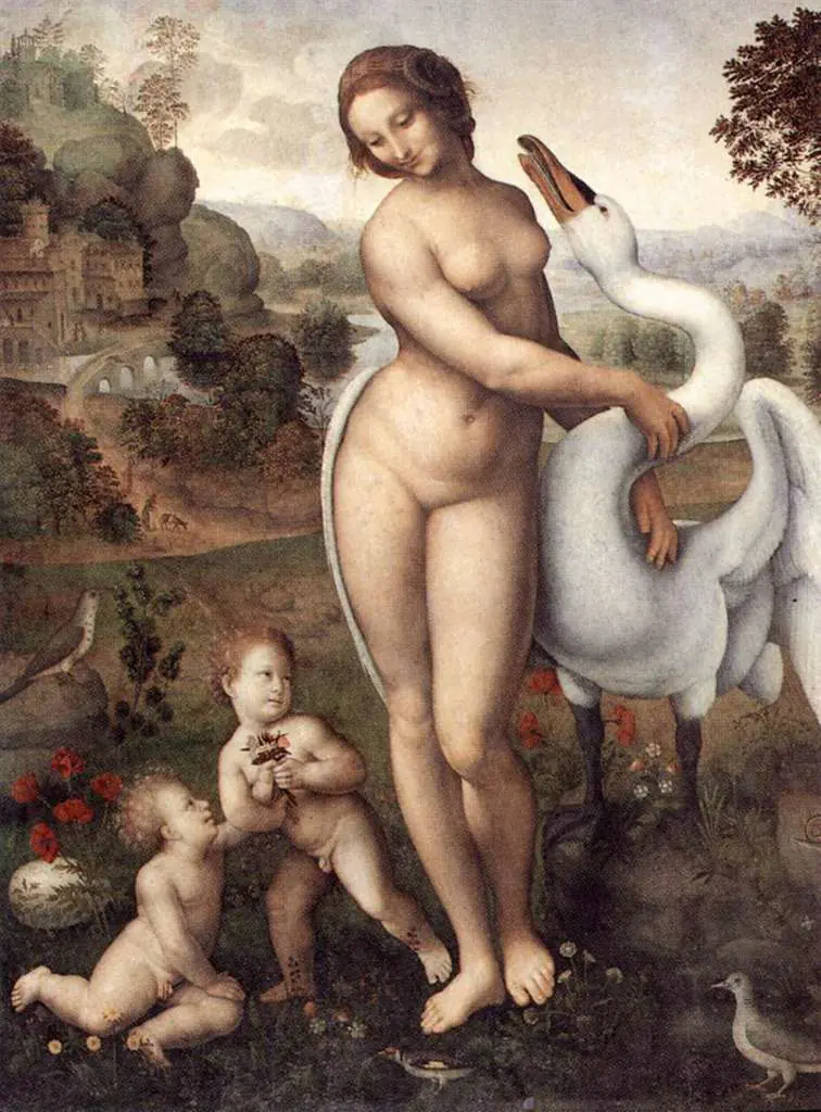 Leonardo Paintings: Leda 1510 15