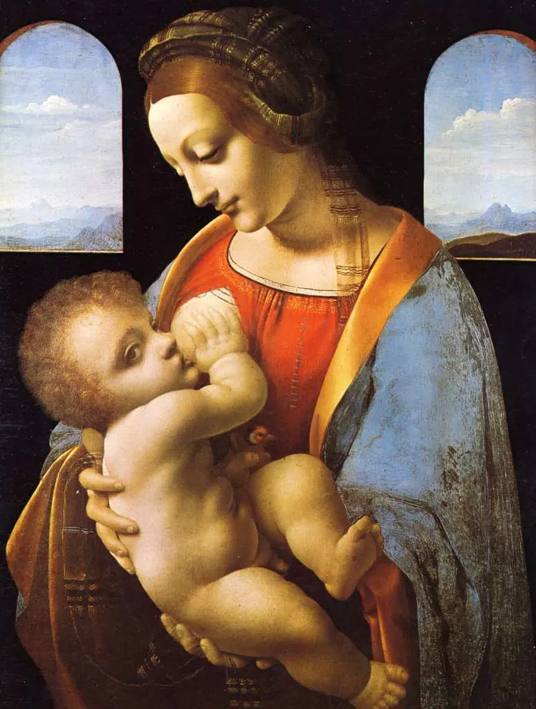 Leonardo Paintings: Madonna Litta