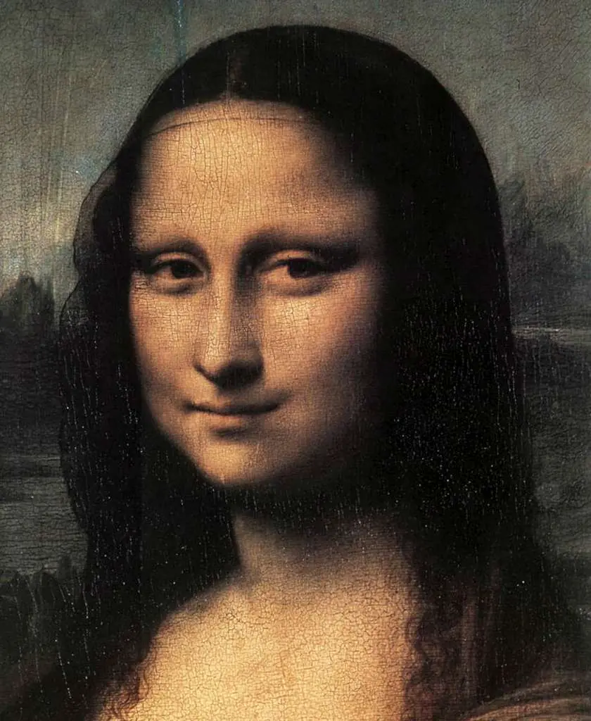 Leonardo Paintings: Mona Lisa Detail1