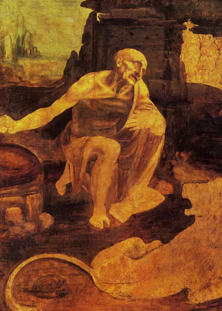 Leonardo Paintings: St Hieronimus