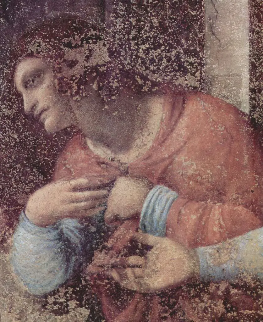 Leonardo Paintings: The Last Supper Detail
