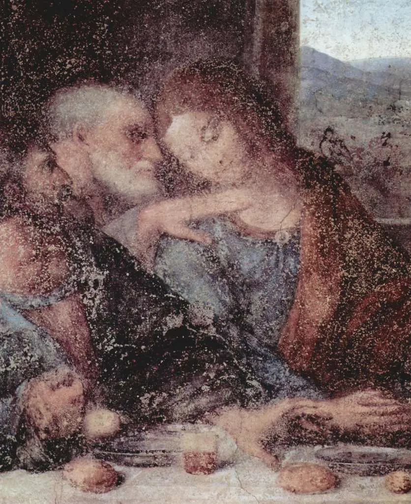Leonardo Paintings: The Last Supper Detail3