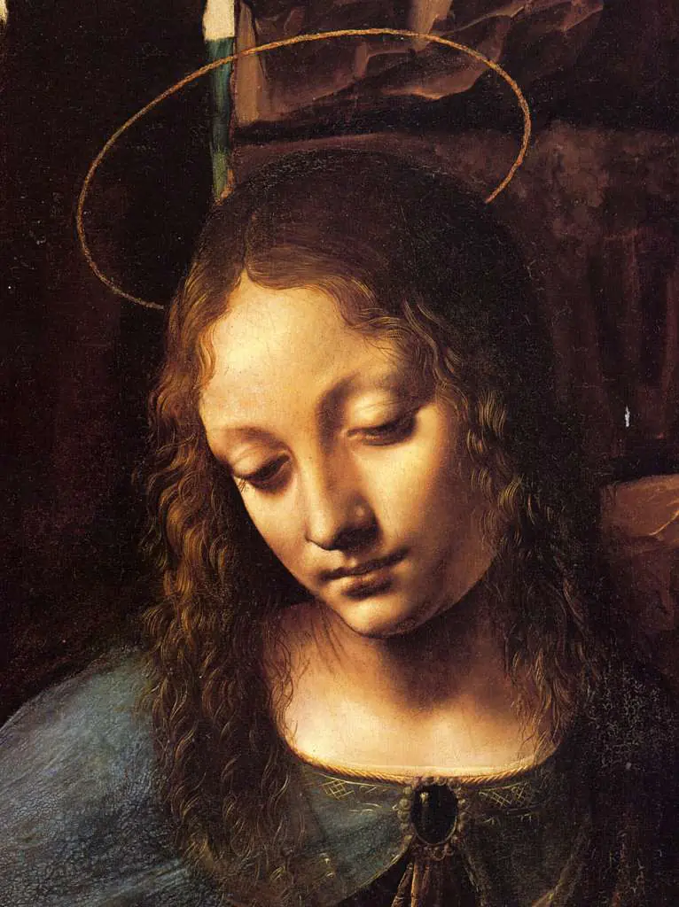 Leonardo Paintings: Virgin Detail