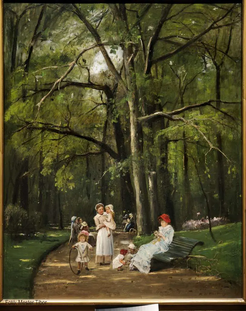 Magyar festők: Munkacsy - Setany A Parc Monceau Ban 1882