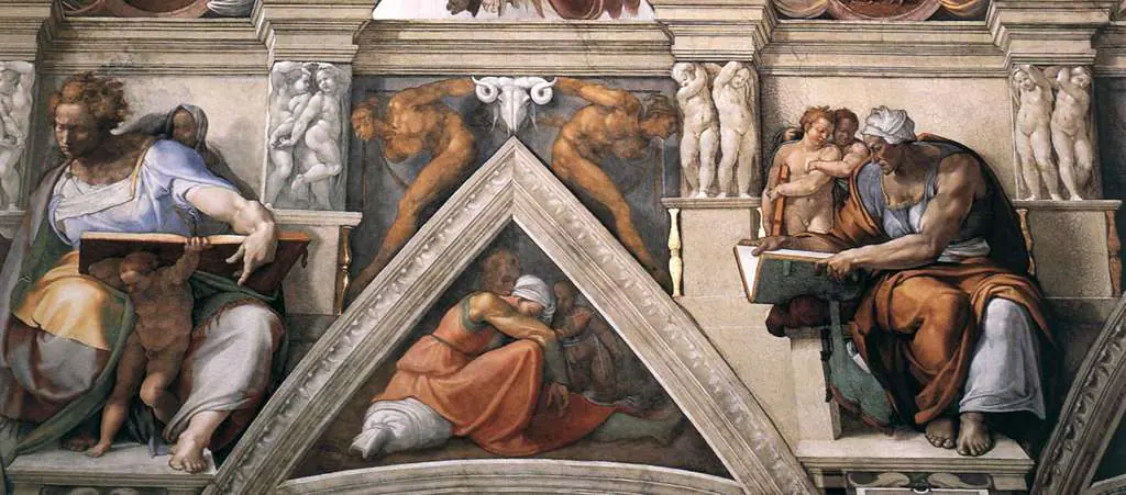 Michelangelo: Ceiling Of The Sistine Chapel Detail3