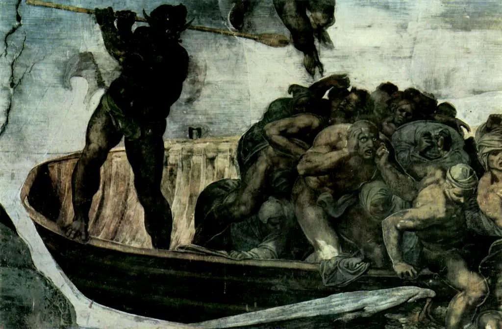 Michelangelo: Charon Leads The Condemned To Hell