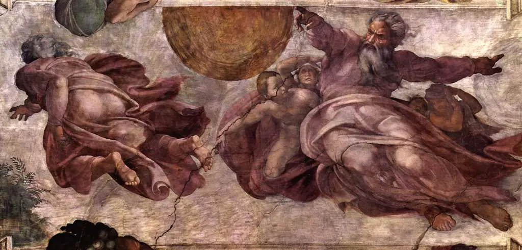 Michelangelo: God Separates Light And Darkness