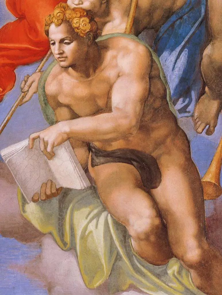 Michelangelo: Last Judgement Detail Angels With Book1