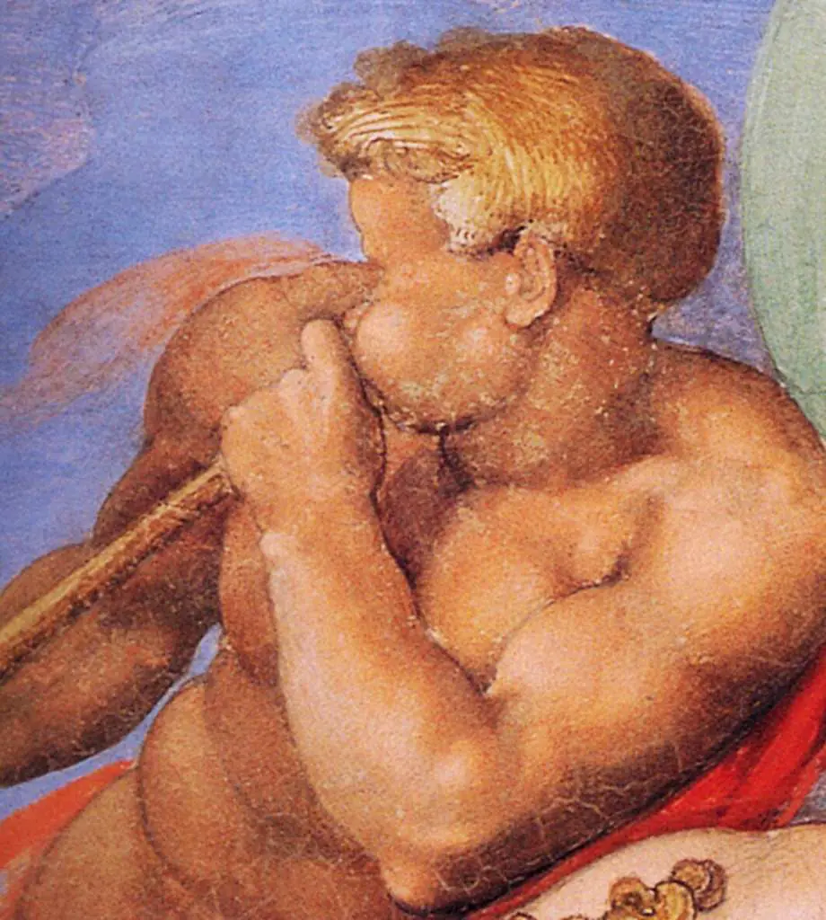 Michelangelo: Last Judgement Detail Angels With Trumpets4
