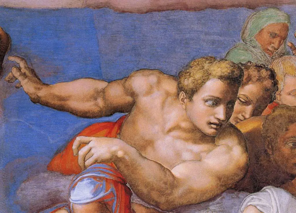 Michelangelo: Last Judgement Detail Christus And Maria1