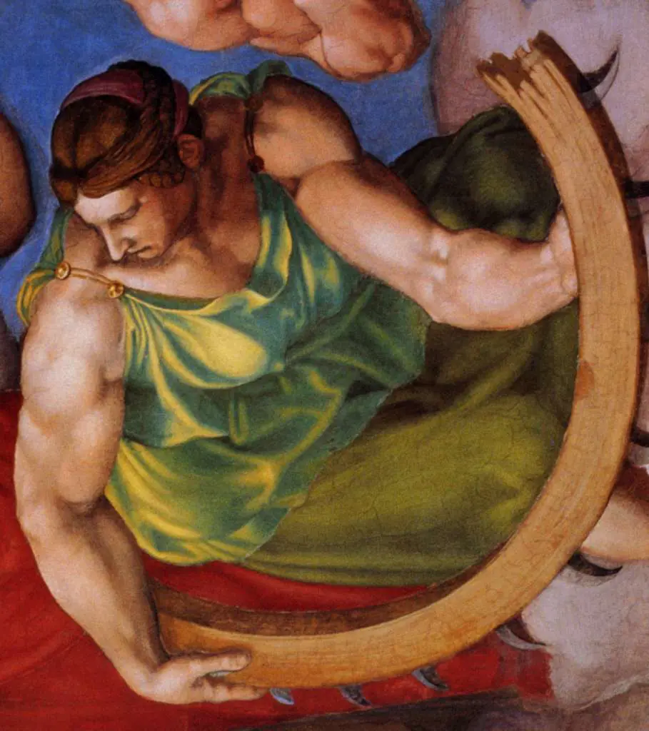 Michelangelo: Last Judgement Detail Saint Katharina Of Alexandria