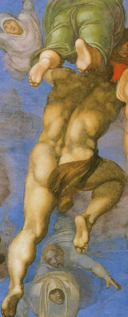 Michelangelo: Last Judgement Detail Descending Damned2
