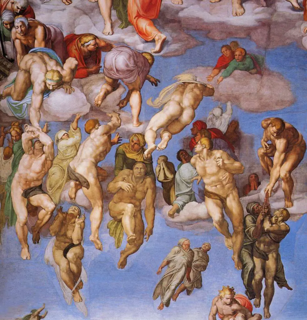 Michelangelo: Last Judgement Detail The Chosen One Raising5
