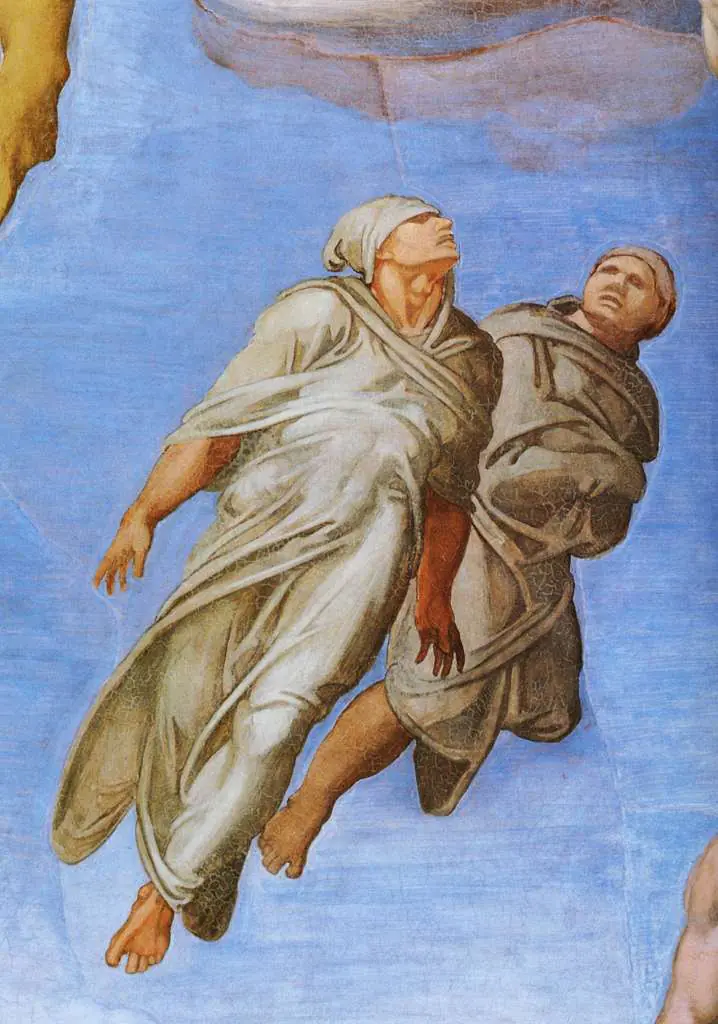 Michelangelo: Last Judgement Detail The Chosen One Raising6