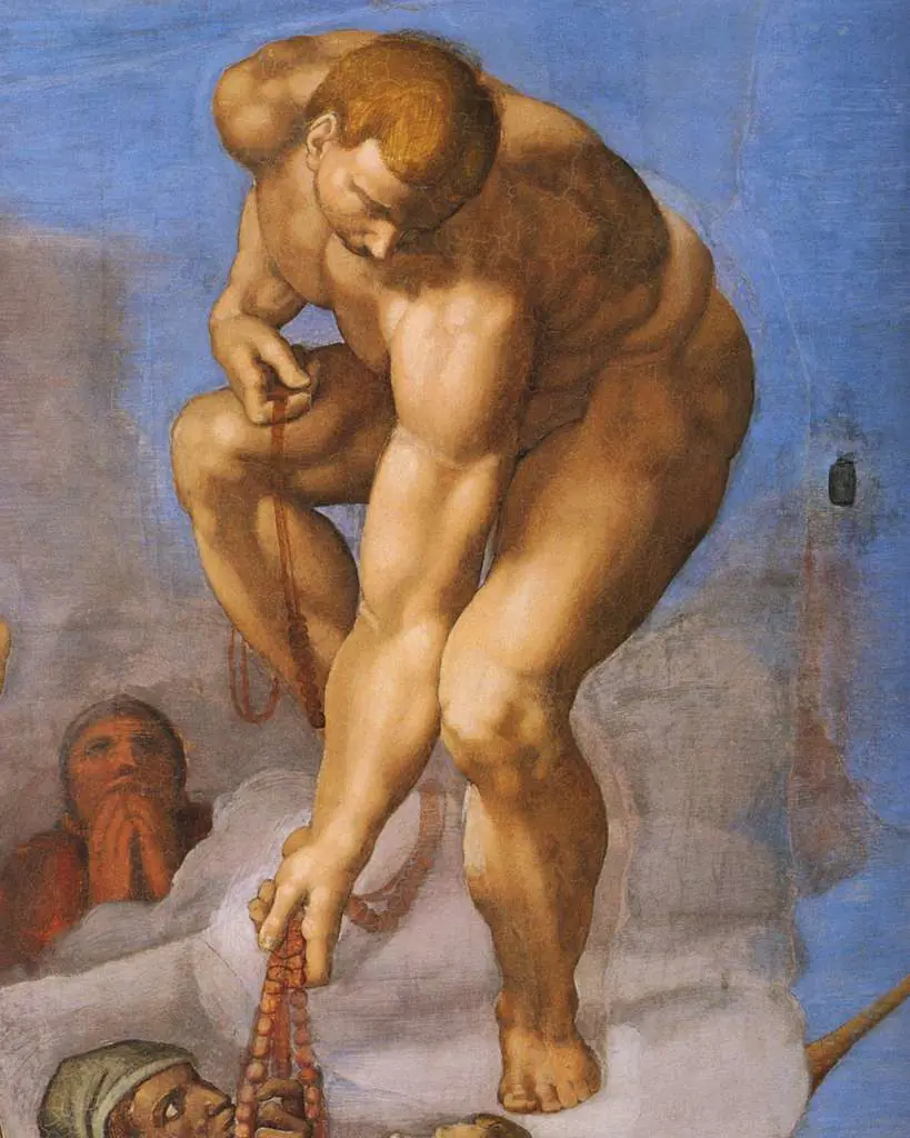 Michelangelo: Last Judgement Detail The Chosen One Raising7
