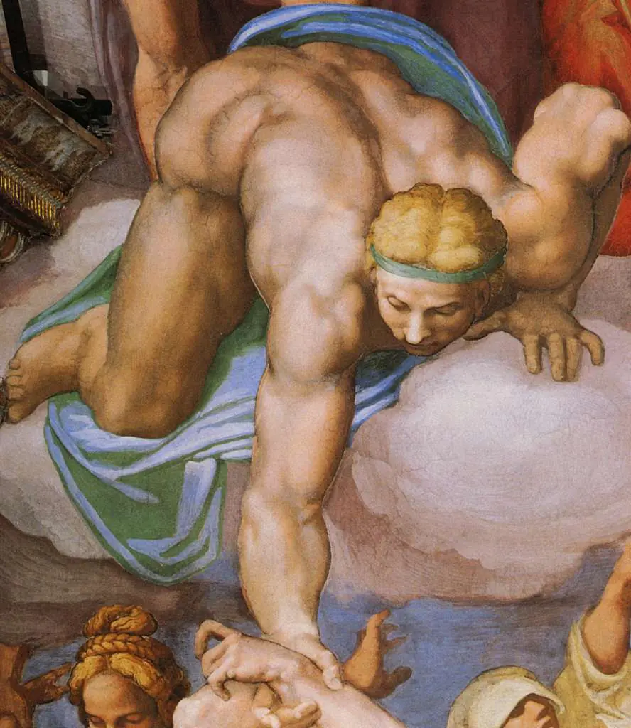 Michelangelo: Last Judgement Detail The Chosen One Raising9