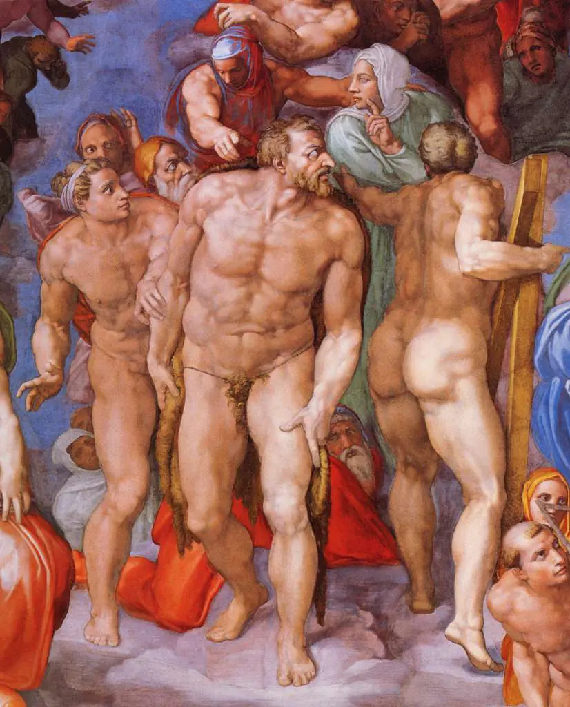 Michelangelo: Last Judgement Detail The Troup Of The Saints1