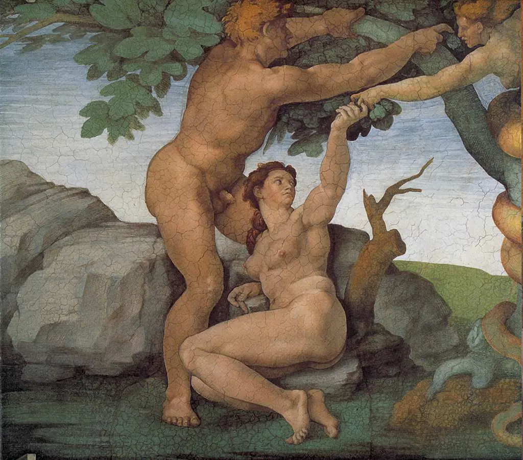Michelangelo: Sistine Chapel Ceiling Genesis The Fall And Expulsion From P